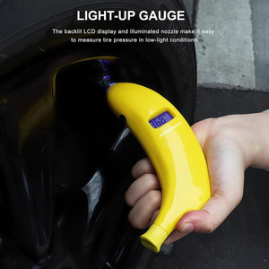 Manómetro Digital Portátil para Neumáticos de Coche, Tipo Banana - Product Image 1