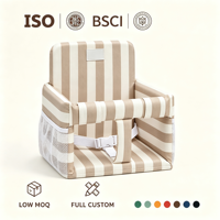 Coussin de chaise pour bébé portable et confortable, grand format carré, en tissu Oxford, avec dossier réglable, design multifonctionnel pour les enfants de 1 à 2 ans
