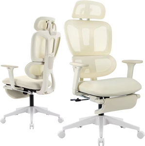 Adjustable <b>High</b> <b>Back</b> Ergonomic Swivel <b>Office</b> <b>Chair</b> with Foot Rest Dynamic Lumbar 2D Headrest - Product Image 1