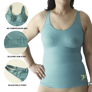 Camiseta de Compresión con Cuello en <span class=keywords><strong>V</strong></span> Personalizada Hygieia, Camiseta Moldeadora de Abdomen, Camisola sin Costuras, <span class=keywords><strong>Body</strong></span> Shaper para Mujer - Product Image 2