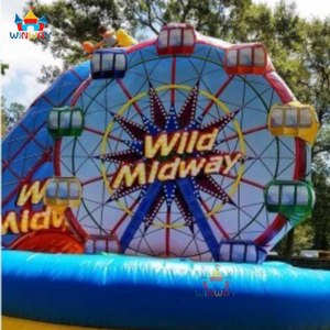 Pista de Obstáculos Inflable para Carnaval, Alquiler para Parques de Diversiones y Fiestas, con Color Personalizado, Material de PVC de 0.55mm, Garantía de 3 Años - Product Image 5