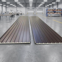 Panneaux muraux extérieurs légers en acier et polyuréthane, design moderne, panneaux sandwich en mousse PU, écologiques, résistants au feu, pour chambre froide