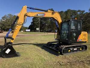 Top marque SY75C 7.5ton nouvelle pelle sur chenilles moyenne Yanmar moteur seau attachement Construction Hyundai Caterpillar PLC - Product Image 2