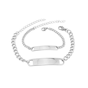 Hot Selling Wholesale Simple Popular Design <b>Chain</b> Bracelet Hiphop <b>Titanium</b> Steel Silver Plated Men's Bracelets Trendy Jewelry - Product Image 6