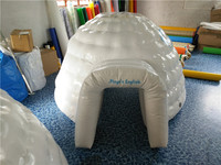 Dôme igloo gonflable blanc de petite taille, tente flottante en PVC, 60x50x50cm, 30kg