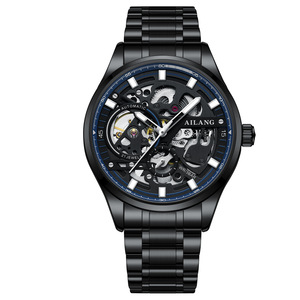 Reloj Mecánico Automático Ailang para Hombre, Esfera de Cristal, 11 mm, Resistente al Agua 30 m, Correa de Acero Inoxidable con Cierre Plegable - Product Image 2