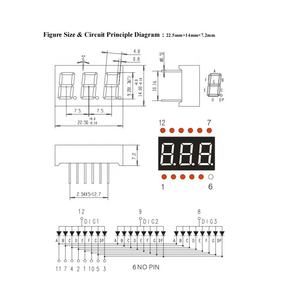 Xinglight หลอดดิจิตอล LED 0.28 0.36ตัวเลข0.56นิ้วตัวเลข1/2/<span class=keywords><strong>3</strong></span>/4หลักจอแสดงผลหลัก LED สีแดงลบทั่วไป - Product Image 3