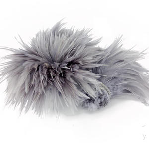 Karnaval populer 6-8 "sadel putih bulu ayam bersenar dicelup dengan pola alami untuk mengikat lalat & garmen 15-20cm ukuran pesta - Product Image 3