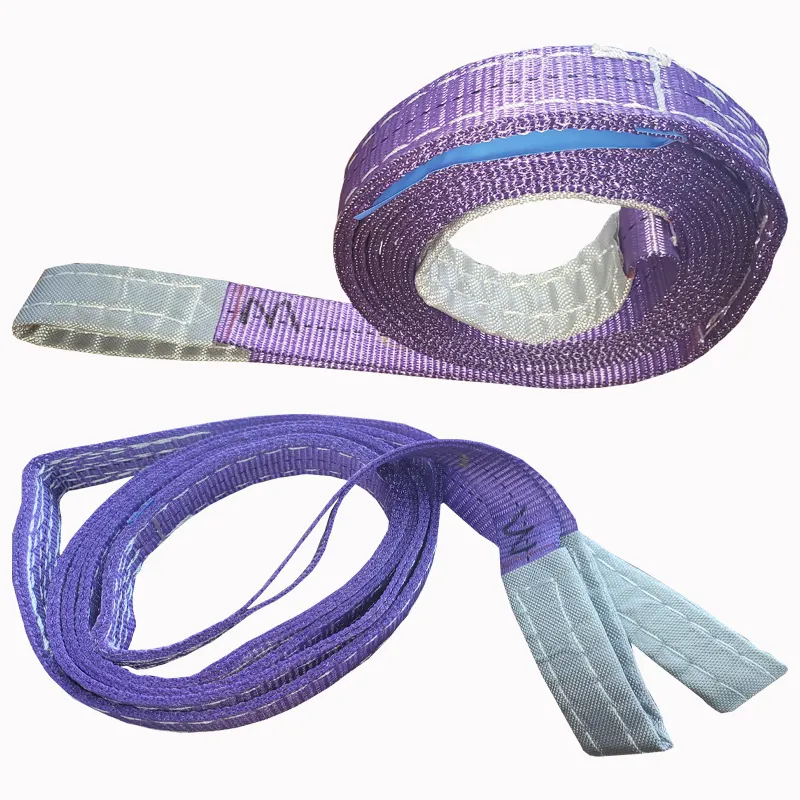 New Product cheap price purple color high tenacity polyester load-bearing 1T Belts Sling for lifting with endless webbing