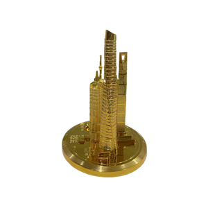 Phong Cách Cổ Điển Kim Loại Đại Diện Địa Phương Quy Mô Kiến Trúc Mô Hình Đồ Trang Trí Tùy Chỉnh In Chết Cắt 3D Xây Dựng Mô Hình Bộ Dụng Cụ - Product Image 4