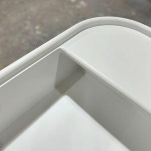 Lavabo de Baño Blanco Móvil de Superficie Sólida para Clínica Médica, Lavabo de Piedra Multifuncional Moderno para Hospital - Product Image 3