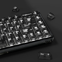 Clavier PC entièrement transparent avec touches magnétiques, anglais/japonais/russe/coréen, touches transparentes