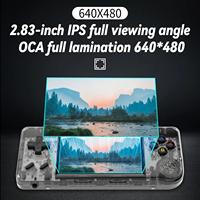 ANBERNIC RG28XX-Console de jeu portable, écran IPS de 2.8 pouces, sortie HD, lecteur vidéo portable, lecteur d'arcade rétro