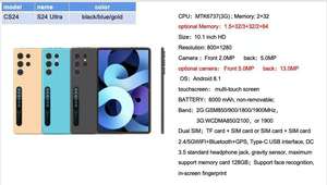 Fabbrica per il nuovo arrivo S24 Ultra <span class=keywords><strong>Tablet</strong></span> 10.1 pollici Octa Core 12GB Dual Sim Business <span class=keywords><strong>Tablet</strong></span> PC portatile <span class=keywords><strong>Notebook</strong></span> EWB borsa per il trasporto - Product Image 6