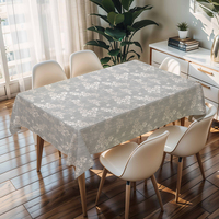 Nappe Moderne Rectangulaire à Motifs en PVC pour Cuisine et Salle à Manger