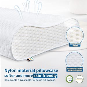 Gran oferta, almohada de espuma viscoelástica, ajuste de contorno ortopédico de apoyo, almohada para dormir para el dolor de cuello y hombros - Product Image 4