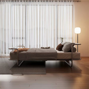 Lit principal de luxe en acier au carbone <span class=keywords><strong>Bauhaus</strong></span> Lit flottant en acier inoxydable Design pour petits espaces Style contemporain pour maisons modernes - Product Image 3