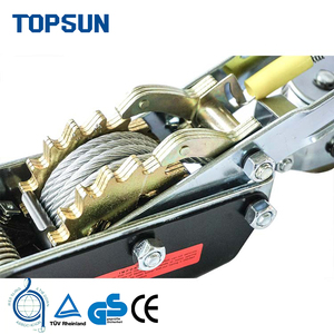 Kingroy bq4000b Chất lượng cao 4 tấn thép Ratchet Cáp tay <span class=keywords><strong>puller</strong></span> ba móc <span class=keywords><strong>CE</strong></span> ISO GS chứng nhận dia. Cáp 6mm * 3m thuận tiện - Product Image 2