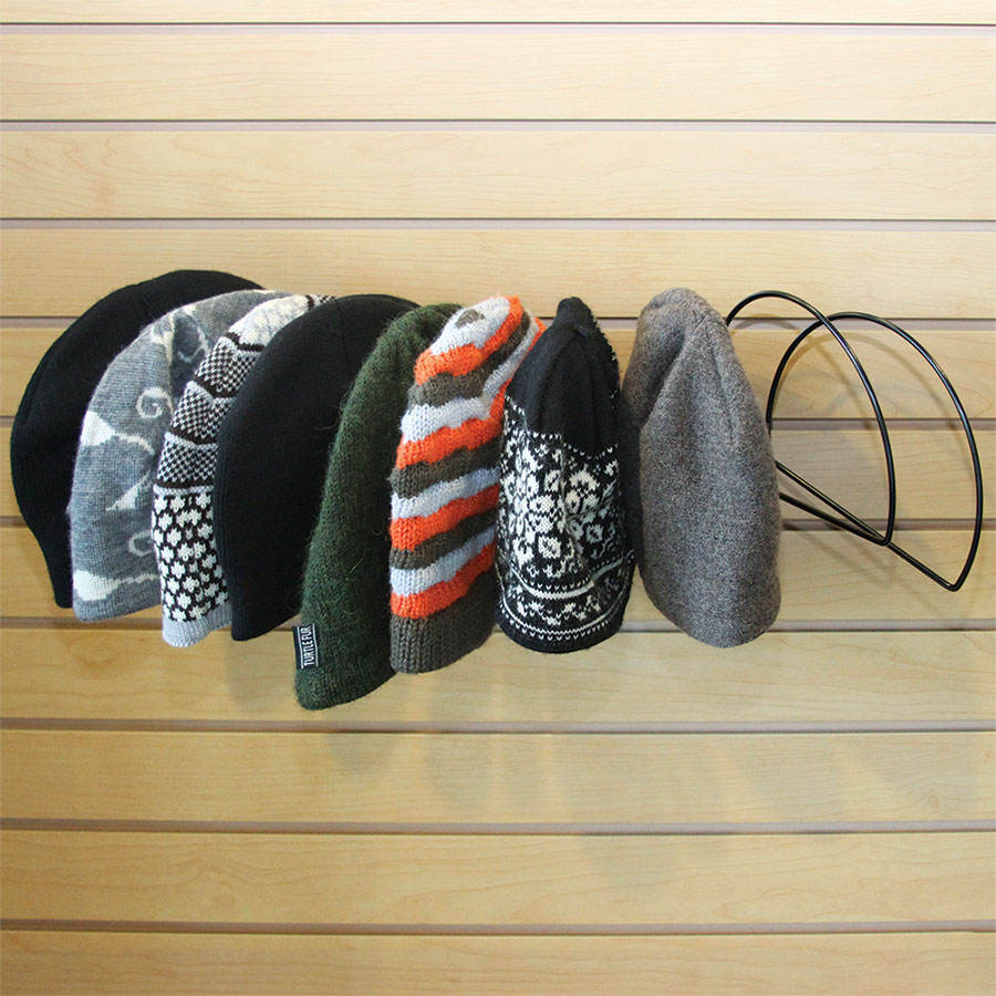 Winter Hat Display Holder Retail Store Display Rack For Beanies