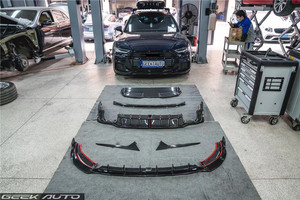 Kit carrosserie en fibre de carbone pour Audi A6 Allroad, nouveau diffuseur avant, spoiler, pare-chocs - Product Image 5