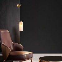 Applique murale LED moderne albâtre cuivre simplicité éclairage intérieur décoratif maison chambre couloir couloir salon couleur automatique
