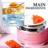 Crème en capsules de gel hydratante, éclaircissante et anti-âge au collagène rose PDRN de saumon OEM