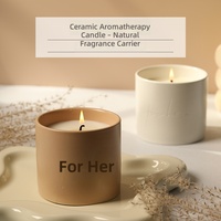 Bougie parfumée en cire de soja dans un pot en céramique de luxe, aromathérapie, semi-fait main, décoration d'intérieur, cadeau de Noël, de mariage, d'anniversaire, biologique