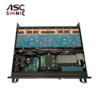 ASCSONIC DSP6KQ Amplificador Digital de 4 Canales 4x2000W Clase D para Altavoces Line Array, Estable a 2 Ohmios, 20Hz-20kHz, 2 Años de Garantía