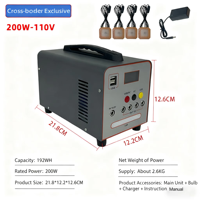 Générateur solaire et automobile PWM mini Benson 200W/300W, station d'alimentation portable 3.2V, batterie LiFePO4 hors réseau, stockage d'énergie