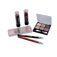 Set Rias Wajah Profesional Wanita Desain Baru: Eyeshadow, Lipstik, Pensil Alis, Lip Gloss, Kuas Makeup