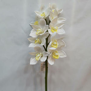 Fleurs artificielles en soie Sen Masine Real Touch, orchidées <span class=keywords><strong>Cymbidium</strong></span> pour centre de table, décoration de la maison - Product Image 2