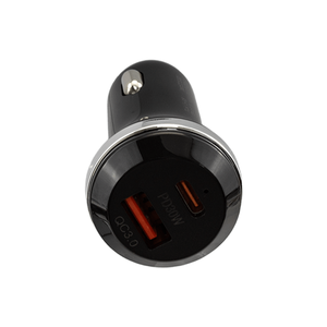 Cargador de coche inalámbrico de carga rápida: puertos USB duales (QC 3,0 y PD 3,0) con transmisor FM, pantalla LED, llamada manos libres, - Product Image 3