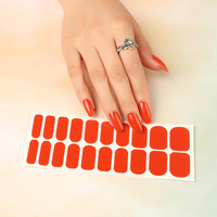 Nouveaux autocollants pour ongles portables au design japonais en forme de cœur, autocollants colorés et tendance pour nail art, bandes de vernis à ongles DIY pour manucure