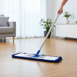 Gizmop 80 cm Rectangular Acrylic <b>Mop</b> Microfibre Fabric Head. Antibacterial Durable Sustainable Modern Self-Wringer Stainless - Product Image 3