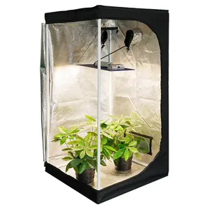 Lager in Europa kostenloser Versand 4 Fuß 6 Fuß 8 Fuß Growbox Komplettset Oxford-Material Zelt für Gewächshauspflanzen Vertikultur