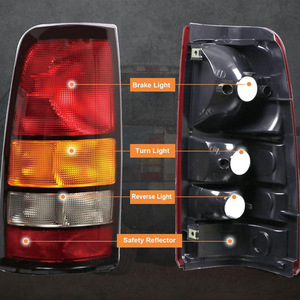 ไฟท้ายรถบรรทุก GMC Sierra 1500 2500 3500 Silverado 1500 วัสดุ PC สำหรับเปลี่ยน ระบบไฟรถบรรทุก - Product Image 1