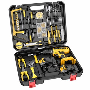 Jeu de <span class=keywords><strong>tournevis</strong></span> électrique à mandrin sans clé 20V perceuse à percussion sans fil avec vitesse variable forage maximum 30mm 20V ensemble de perceuse électrique - Product Image 2