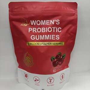 Gummies Probiotiques pour Femmes avec Vitamines, 5 Milliards d'UFC et Canneberge pour la Santé des Voies Urinaires et Intestinales - Product Image 1
