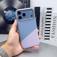 Étui de téléphone de luxe en cuir et tissu avec recharge sans fil pour iPhone 17 18 Pro Max, étui en cuir fin