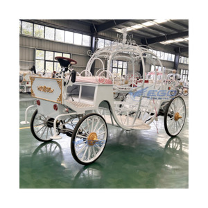 Carruaje de Cenicienta en Venta, Transporte Especial, Carruaje de Fantasía de Princesa Calabaza, Carruaje Eléctrico en Venta - Product Image 1