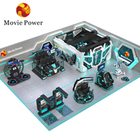 Salle de jeux de réalité virtuelle MoviePower VR, configuration d'arcade VR, parc d'attractions VR 9D, aire de jeux pour enfants, équipement de jeux vidéo d'intérieur