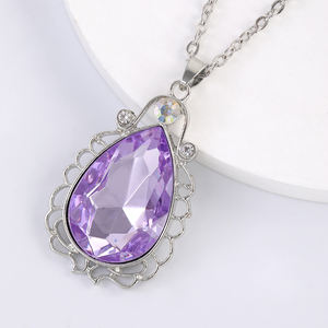 Película periférica mágica piedra preciosa moda joyería collares púrpura amuleto niños colgante al por mayor - Product Image 3