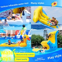 Parc aquatique, piscine à balles, jouets aquatiques gonflables, balançoire en maille PVC, bateau banane, toupie, trampoline, équipement de divertissement