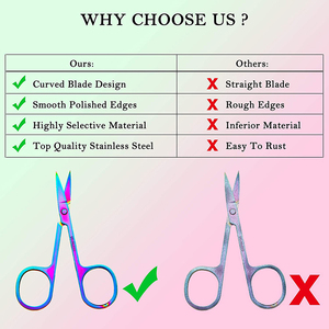 Tùy Chỉnh Lông Mi Cắt Kéo Nhỏ Kéo Mini Biểu Tượng Tùy Chỉnh Mini Trang Điểm Kéo Vẻ Đẹp Thép Sắc Nét Thép Không Gỉ Màu Hồng Thép Không Gỉ 10 Pcs - Product Image 4