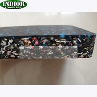 Revêtement de sol en caoutchouc EPDM emboîtable durable de 15 mm pour gymnases, aires de jeux extérieures, parcs, design antidérapant, prix compétitif