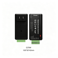 Contrôle d'accès intelligent WiFi Tuya, alimentation mobile DC12V, déverrouillage à distance via l'application Tuya, lecteur Wiegand26/34 pour système de verrouillage de porte