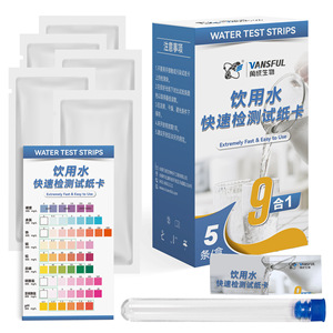 แผ่นทดสอบน้ำวานซ์ฟูล 9-อิน-1 5 แพ็ค สำหรับตรวจคุณภาพน้ำดื่ม - Product Image 3