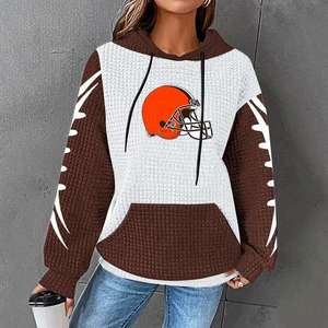 定制辛辛那提孟加拉跨境时尚彩色3D打印长袖春季套头衫连帽衫休闲上衣冬季 - Product Image 3