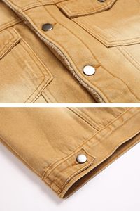 Veste en jean décontractée sur mesure, vente en gros d'usine, grande veste pour homme, 100% coton, écologique, veste épaisse pour homme - Product Image 5