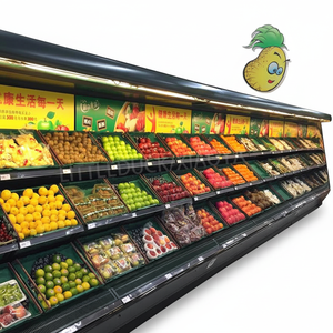 Vitrine Réfrigérée Ouverte Multi-niveaux pour Supermarché, Présentoir Réfrigéré pour Fruits et Légumes, Armoire Réfrigérée de Présentation de Légumes - Product Image 1